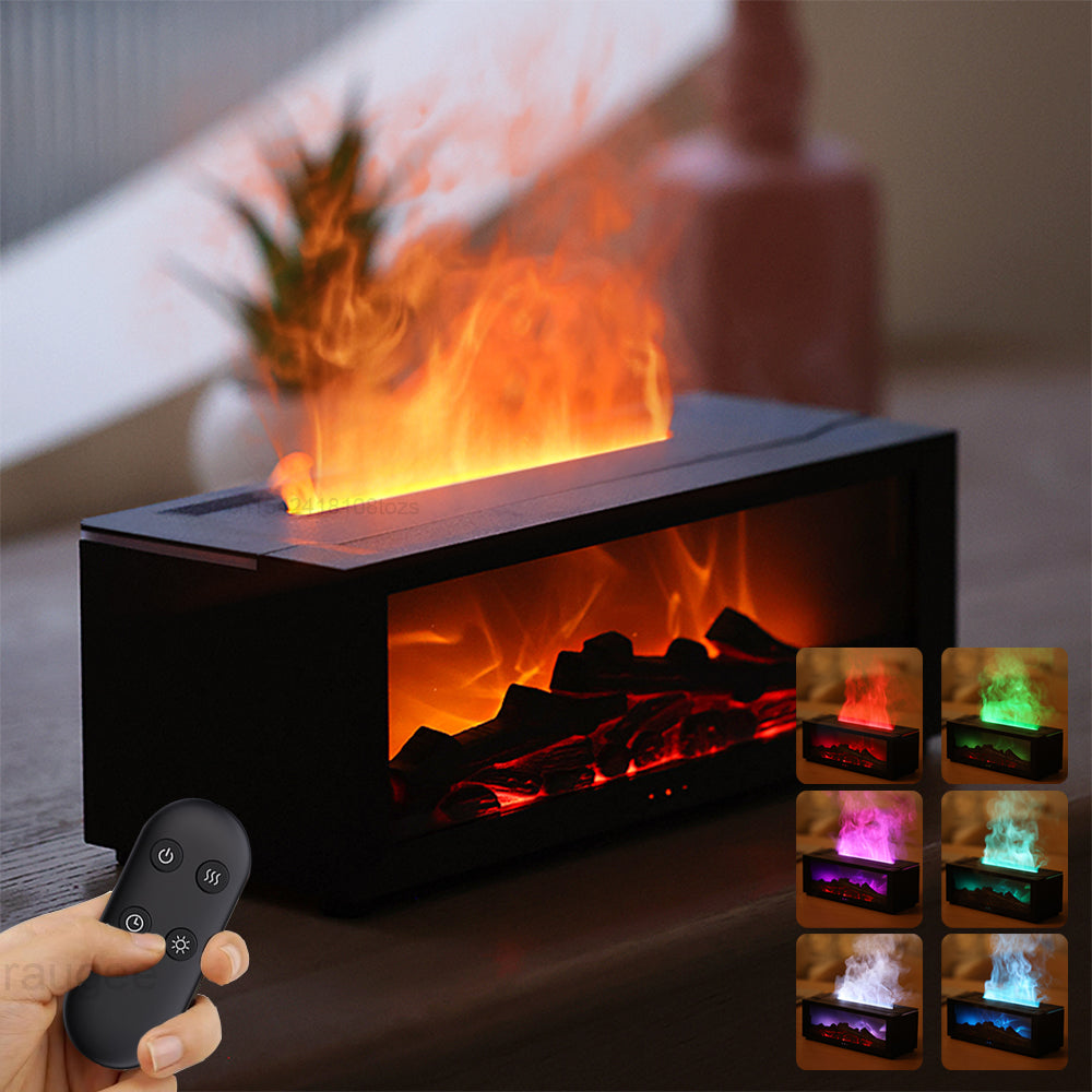 HOM006 - Experience Serenity: Colorful Flame Aromatherapy Machine for Ultimate Relaxation