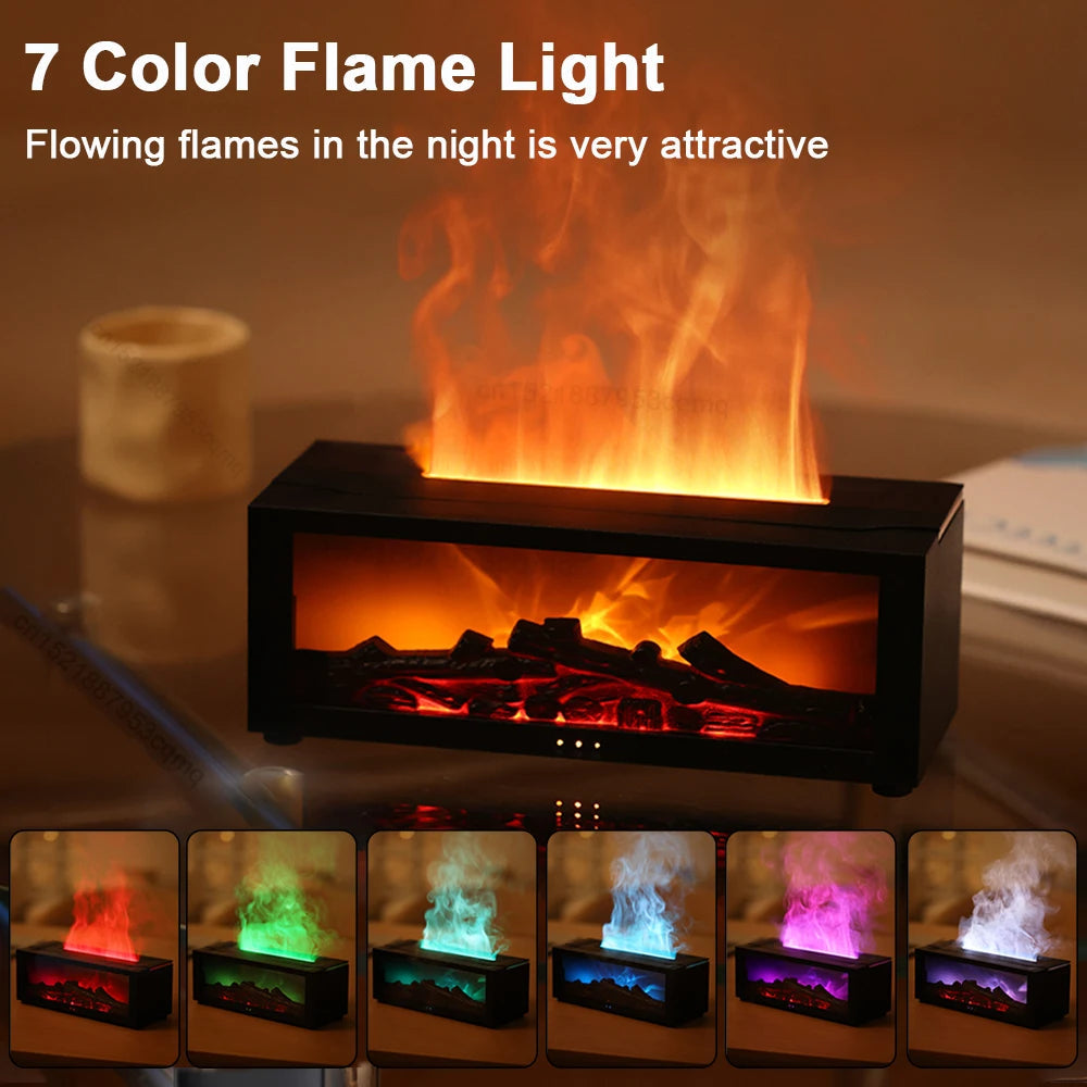 HOM006 - Experience Serenity: Colorful Flame Aromatherapy Machine for Ultimate Relaxation