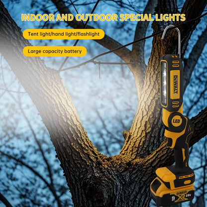 LED Lighting Work Light Flashlight 90 Degree Foldable 20V Battery Household Handheld Multifunctional Emergency Light