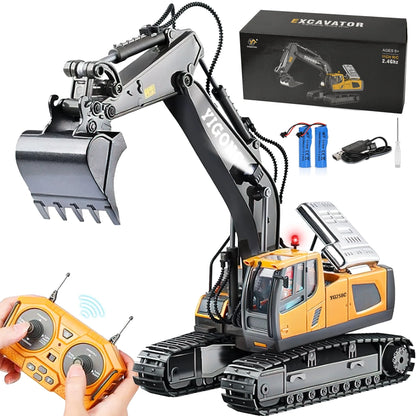 JOU002 - Adventure Awaits: 11-Channel Remote Control Excavator for Young Builders!