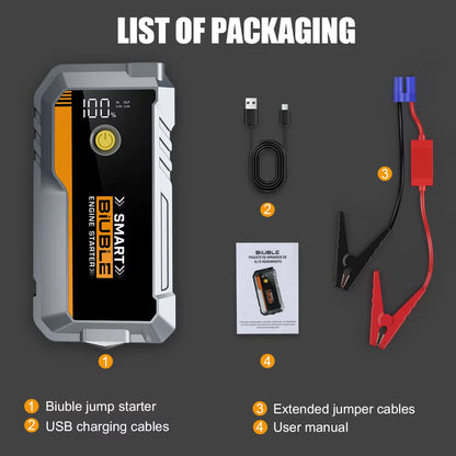 4500A Power Bank with Car Start Auto Start Portable Charger Jump Starter Power Station Car Battery Charger Booster