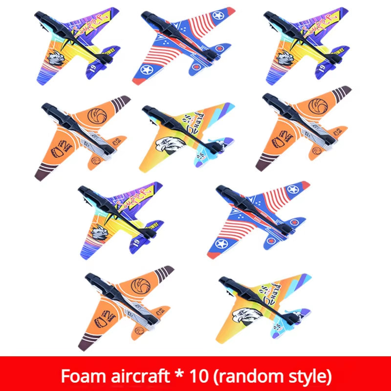 Children'S Toys Airplane Launcher Children'S Fun Foam Airplane Outdoor Parent-Child Interaction Toy Boy Sports Flying Toy Gift