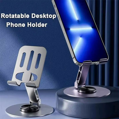 Metal Rotating Bracket 360 Rotation Folding Bracket Universal Phone Tablet Desktop Double Shaft Design Stable Anti For Tesla