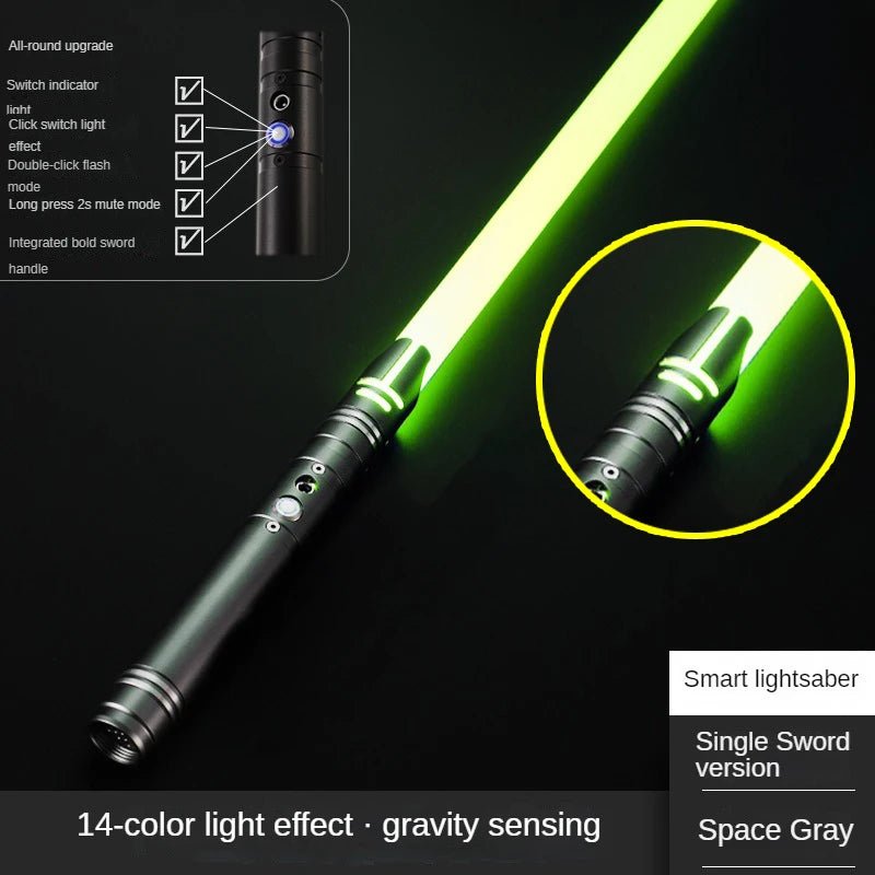 Lightsaber Metal Laser Sword Toys RGB Light Saber 7 Color Change Kids Soundfonts Force FX FOC Blaster Toys Jedi Laser Sword Gift