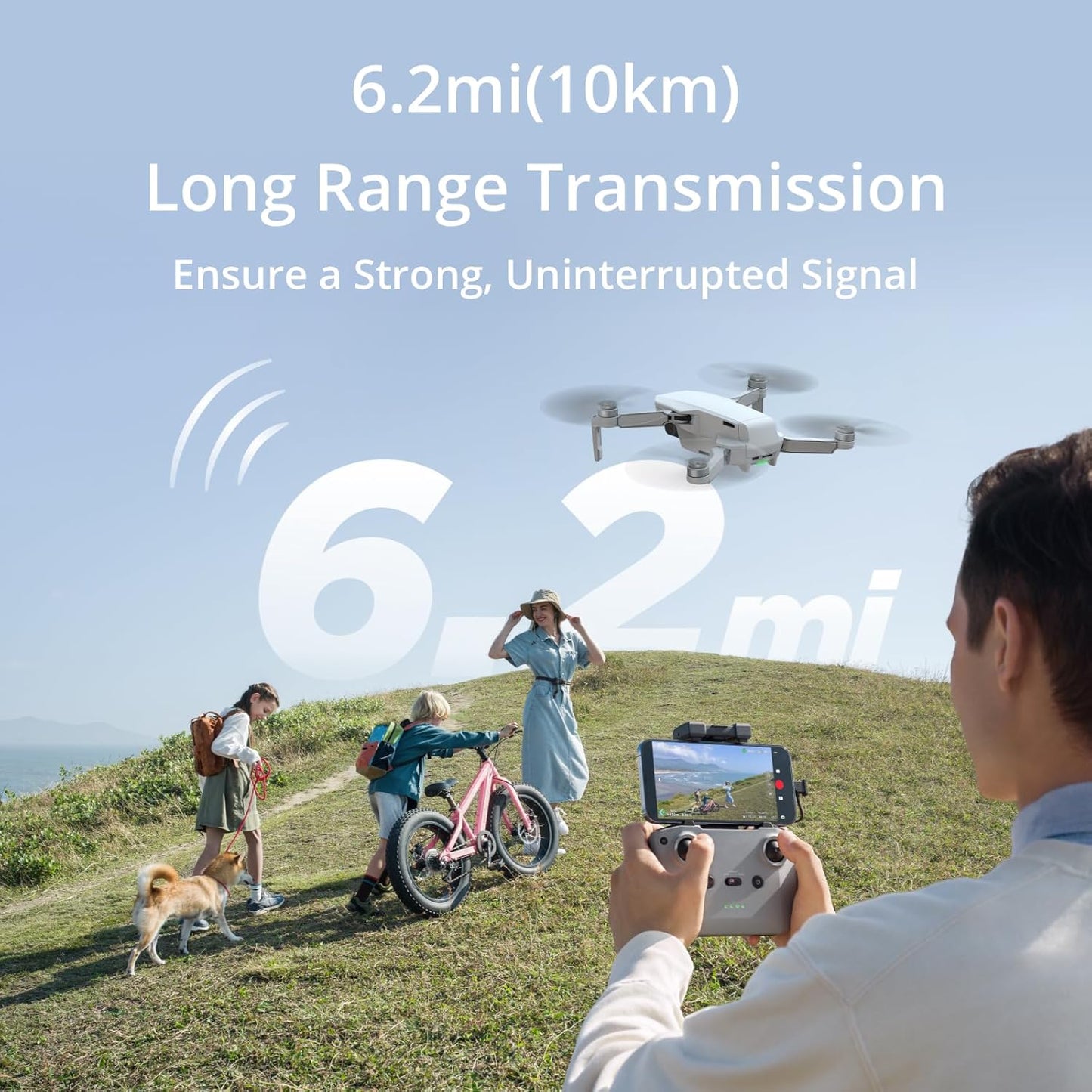 Mini GPS Drone with 4K UHD Camera, under 249G, 3 Aixs Gimbal Drone with 10KM FPV Transmission, 4K/30Fps Video, 31-Min Flight, Auto Return, Lightweight and Foldable Drone for Adults Beginners