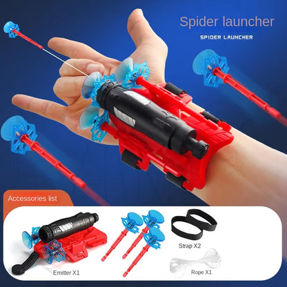 New for Spiderman Action Figure Anime Characters Children Toys Role Play Glove Launcher Set Wrist Toy Set Figures Hobbies