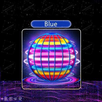 Flying Ball Children'S Hand Controlled Color LED Cosmic Globe 360 ° Rotating Suspension Ball Suitable for Indoor and Outdoor Toy