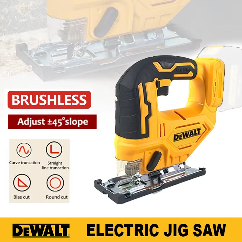 2700RPM Brushless Curve Saw Cordless Electric Jig Saw Portable Adjustable Woodworking Power Tool For  20V Battery