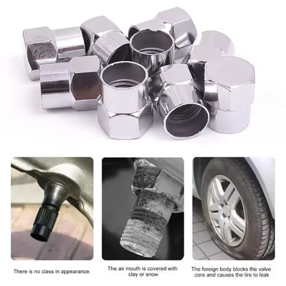 1-50Pcs Car Tire Valve Stem Caps Hex Tyre Valve Stem Cover Universal for All Tire Valves Accessories Wheel Rim Tire Valve Caps