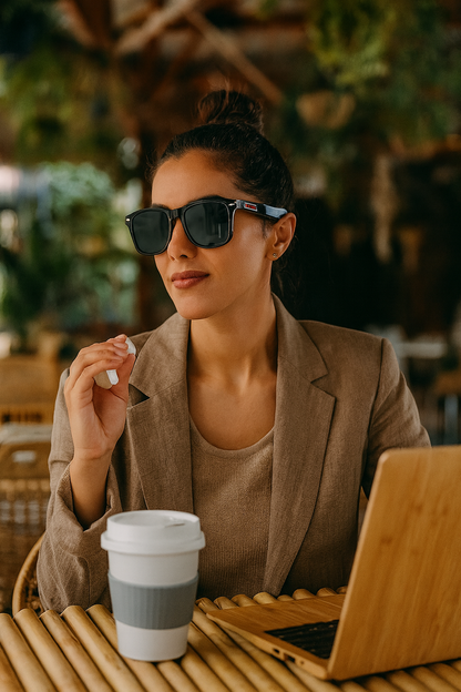 Women Smart translation glasses 3-in-1 Bluetooth