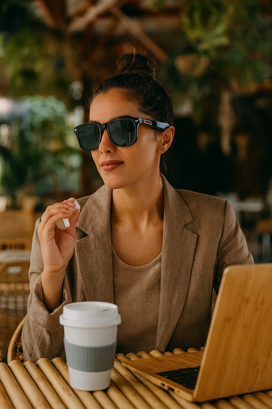 Women Smart translation glasses 3-in-1 Bluetooth