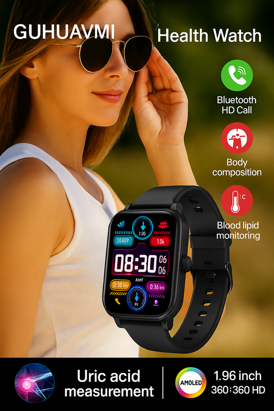 AI Health Smartwatch - Women's Wellness & Body Tracker