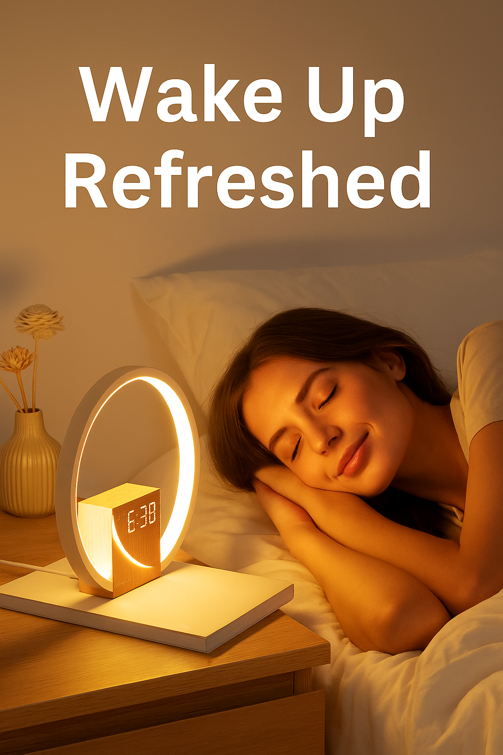 Women wake-up light natural sounds alarm