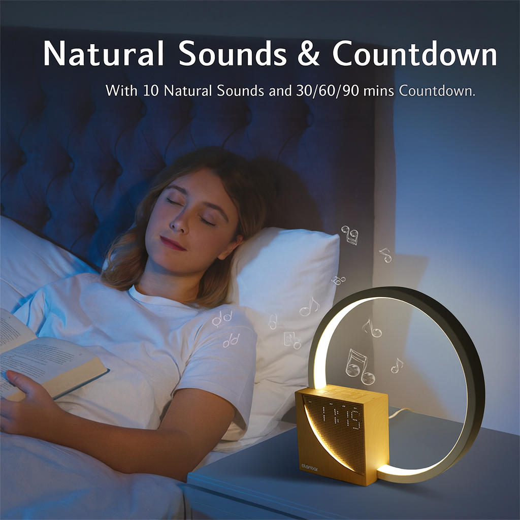 Women wake-up light natural sounds alarm