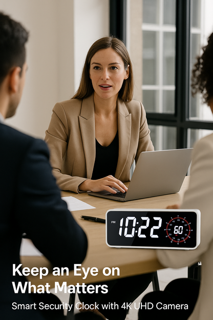 Women smart security clock camera 1080P HD