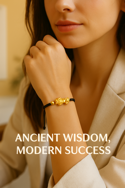 Women 24K gold Pi Xiu bracelet luxury