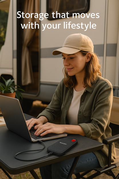 Women professional SSD Drive - High-Capacity External Storage for Creative Professionals - Digital Life