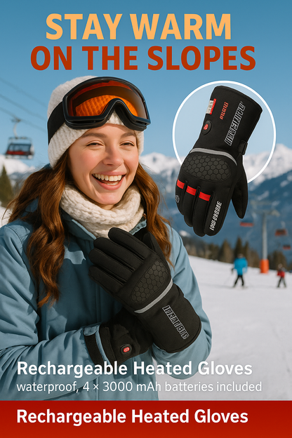 Rechargeable Heated Gloves - Waterproof