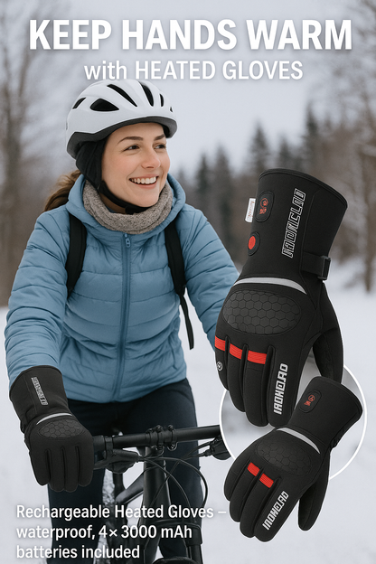 Rechargeable Heated Gloves - Waterproof