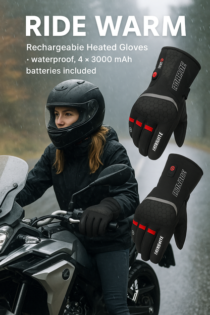Rechargeable Heated Gloves - Waterproof
