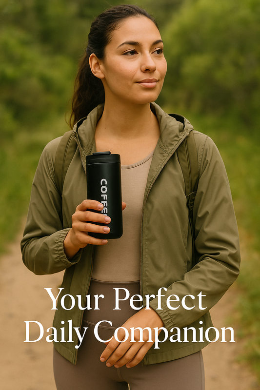 Stainless steel thermal mug 400ml capacity - leak-proof design for busy women