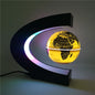 Magnetic levitation globe night light modern yellow