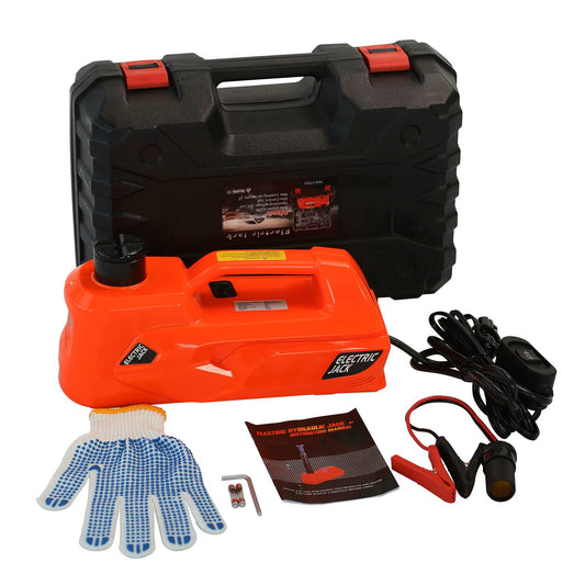 G-CAR009 - Gato hidráulico eléctrico para coche de 5 toneladas (12 V CC) - Herramienta portátil de elevación de vehículos pesados ​​de 155-530 mm