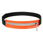 Woman wearing running waist pack during exercise - comfortable hands-free fitness accessory