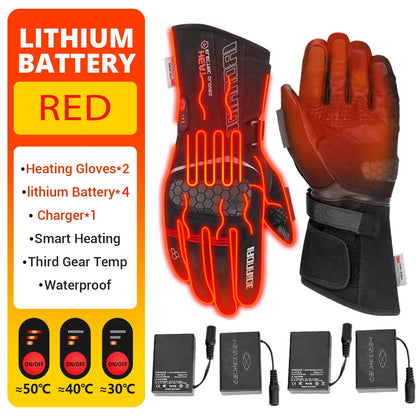 Rechargeable Heated Gloves - Waterproof