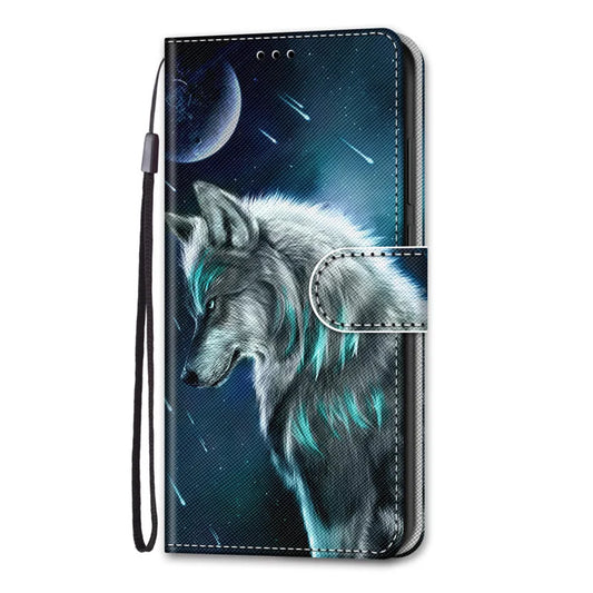 Painted Leather Phone Case For  Galaxy S24 S23 S22 S21 S20 Ultra S10 S9 Plus FE S7 S8 Wild Rose Lion Wolf Cat Dog Cover