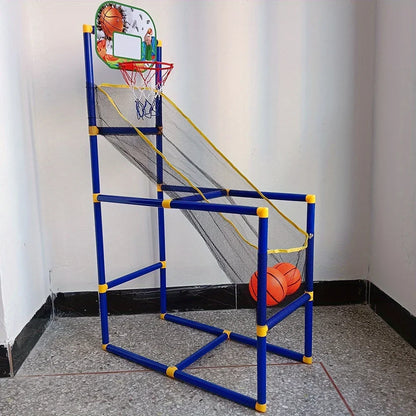 Enjoyable Arcade Basketball Game Set - Indoor/Outdoor Dual Play, Easy Setup with Pump & Balls, Ideal Holiday & Birthday Gift