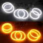 Switchback Super Bright Day Light Dual Color DRL Cotton LED Angel Eyes Rings Kit for Alfa Romeo Brera Spider 159 2005-2011