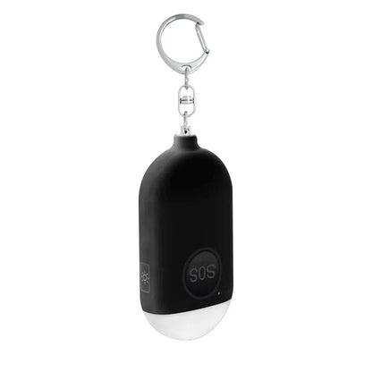 Personal safety alarm 130dB keychain black