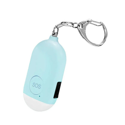 Personal safety alarm 130dB keychain blue