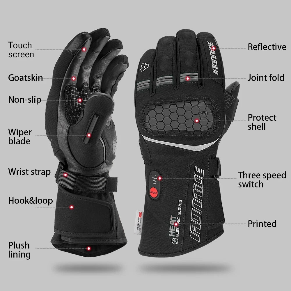 Rechargeable Heated Gloves - Waterproof