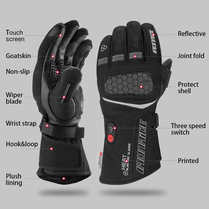 Rechargeable Heated Gloves - Waterproof