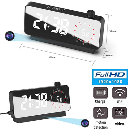 Security clock camera home protection