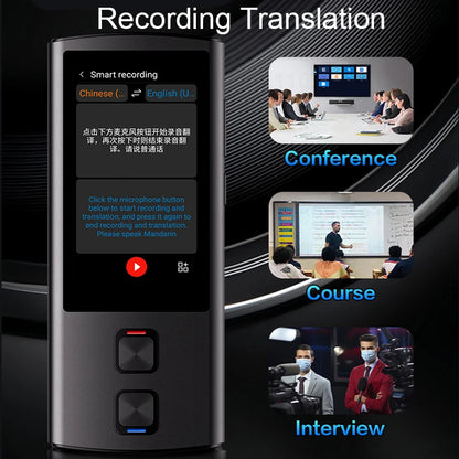 Offline Translator Wifi Real time Multi Language Translation Device Portable Instant Voice Translator Electronic Dictionary T17