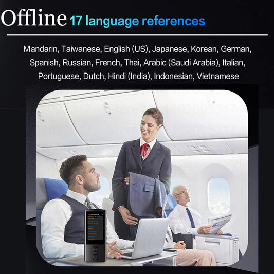 Offline Translator Wifi Real time Multi Language Translation Device Portable Instant Voice Translator Electronic Dictionary T17