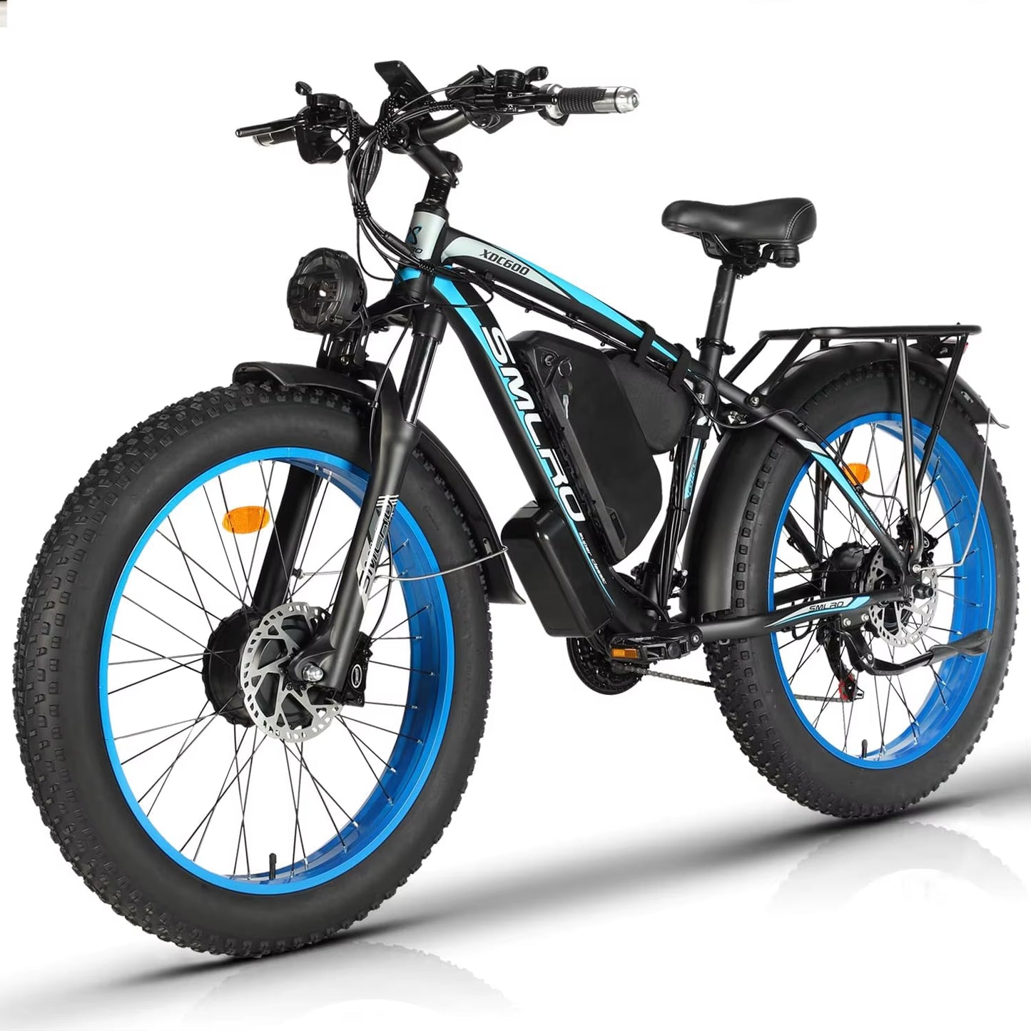 2000W Fat Tire Electric Bike 48V 22Ah 26" Electric Mountain Bikes 55km/h Ebike for Adults 21 Speed Hydraulic Brakes