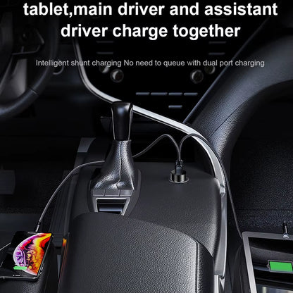 Car Led Charger for Cigarette Lighter in The Car Xiaomi Car Battery Charger Mobile Phone Charging Display Voltmeter Fast Charge