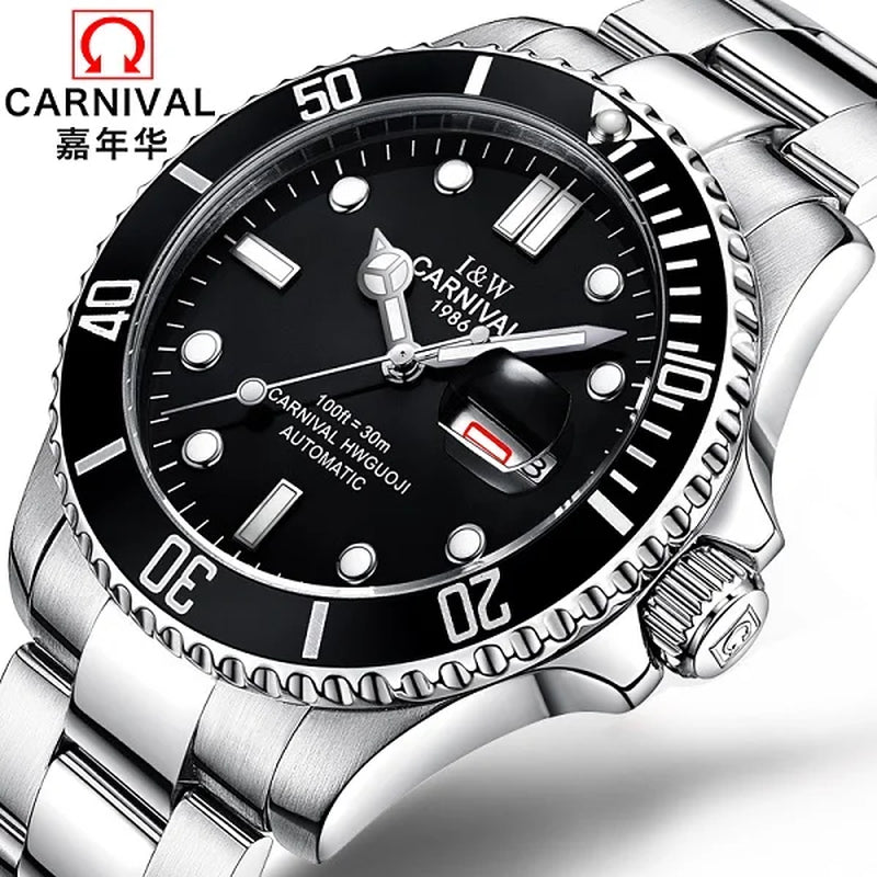 Ghost Series Dive Watch Automatic  Fashion Sport Mechanical Watch Men Sapphire Calendar Luminous Waterproof Montre Homme