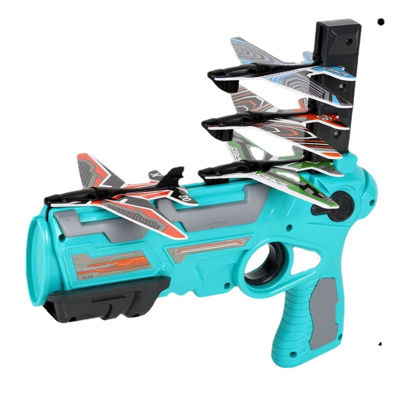 Children'S Toys Airplane Launcher Children'S Fun Foam Airplane Outdoor Parent-Child Interaction Toy Boy Sports Flying Toy Gift