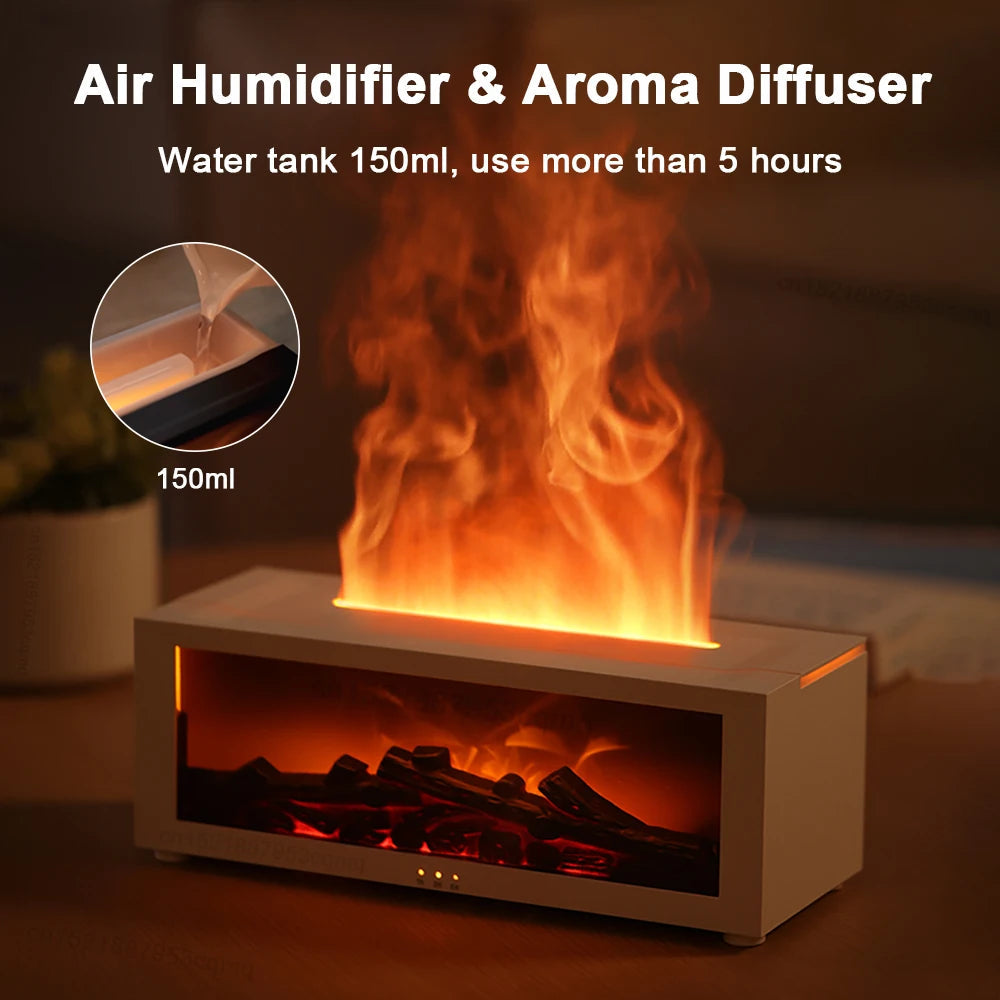 HOM006 - Experience Serenity: Colorful Flame Aromatherapy Machine for Ultimate Relaxation