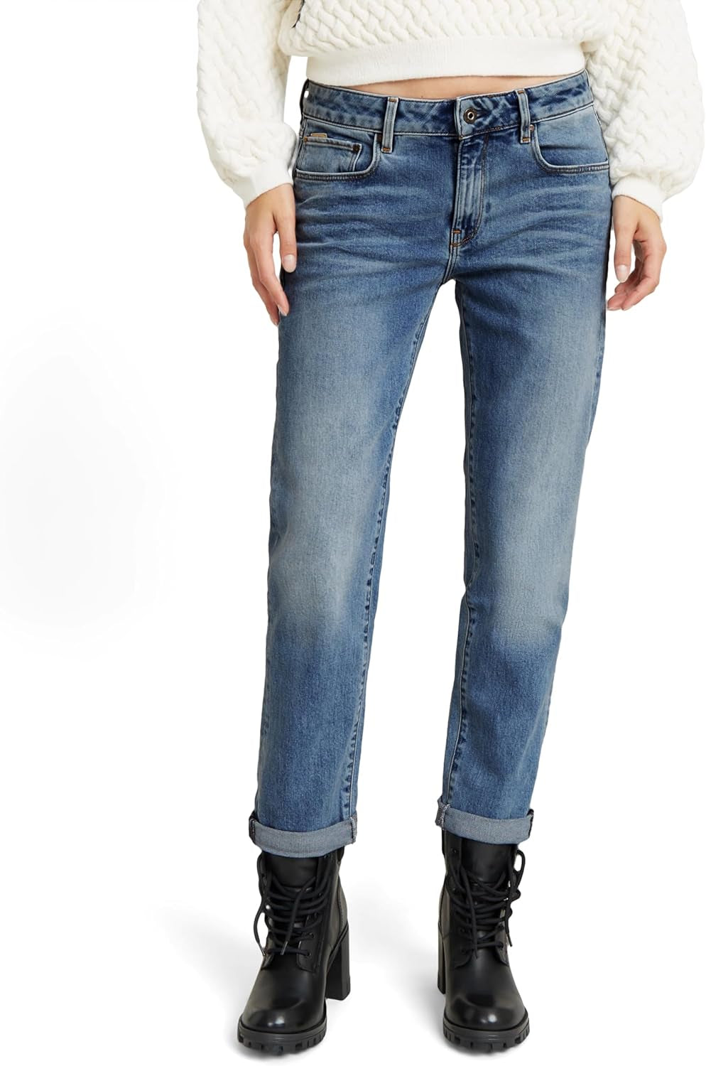 PANT004 - Women's Kate Boyfriend Jeans - Comfortable Denim Fit for Every Style