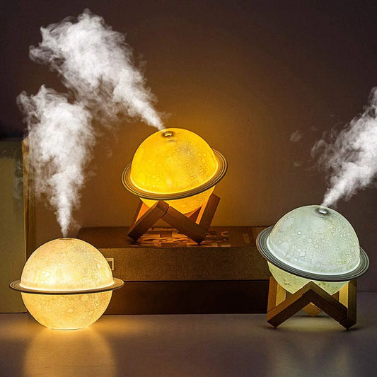 HOM002 - Cozy Nights Await: Moon Lamp Humidifier – Perfect Gift for Kids & Lovers!"