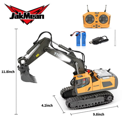 JOU002 - Adventure Awaits: 11-Channel Remote Control Excavator for Young Builders!