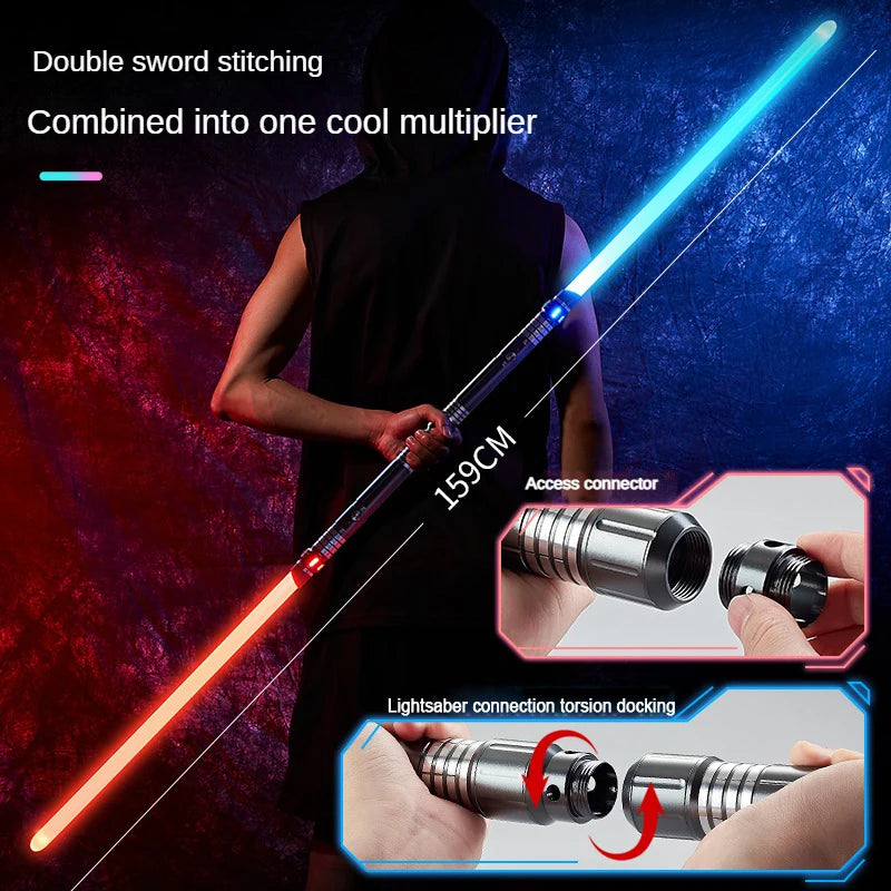 Lightsaber Metal Laser Sword Toys RGB Light Saber 7 Color Change Kids Soundfonts Force FX FOC Blaster Toys Jedi Laser Sword Gift