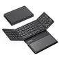 Wireless Foldable Keyboard with Touchpad 81 Keys Bluetooth Keyboard Portable Slim Folding Keypad for Windows IOS Android
