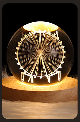 Crystal Ball Projection Lamp - 6 Celestial Designs
